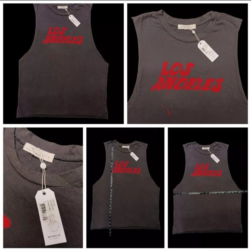 Michelle By Commune USA Los Angeles Sleeveless T-Shirt Women's Large